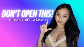 DON’T OPEN THIS (unless you’re a loser) - Hosted by ObeyEnvyNow | Female Domination, FemDom, Asian, Sensual Domination, Hardcore Humiliation, Faggot, Degradation, Verbal Humiliation, Mind Fuck, Mean Girl, Bully