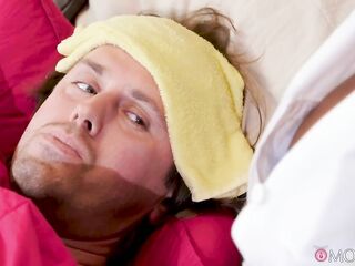 That guy screws the BLACK NURSE with HIS WIFE IN THE NEXT ROOM - MAMMA XXX