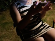 THAI Real Public GIRL Holiday with buffet food วันหยุดกับอาหารบุฟเฟ่ของเรา