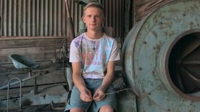 Blonde Twink Gets Fucked Hard at Abandoned Farm - XXX Gay