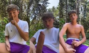 AHV - Svand wanking in the forest