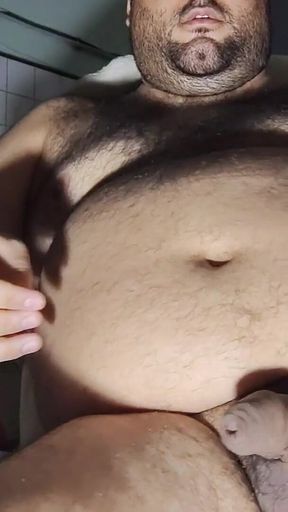 Pig Man Full of Fat and Cum