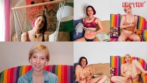 Ravishing flaxen-haired Veronica and chestnut-haired Flora share sensual JOI session