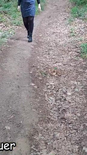 Powerful moment from "Sandra Falkenhauer - Enjoying Driving and Masturbate"