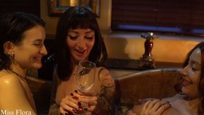The Goddess Gifts Milk and Watches Lesbian Kissing - Breast Milk Lactation Fetish with Dea Starbabe and Eevie Lain (1080HD MOV)
