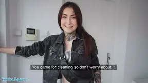 Public Sex, Hot Cleaner Tabitha Poison Fucks her Rich Boss
