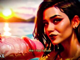 [4K] AI CG Animated Porn – Lalin girl Baddie Large Wang Dreams (Interracial ASMR) - AI Visuals X