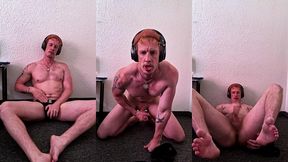 sniffing and tasting my sweaty piss and cum stained jock while i goon out