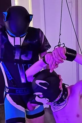 Pup Jett's Deep Throat Training Ft. Lance Spears (pup Umbra) &amp; Kaden Willoughby (pup Kaden)