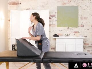 ALL ANGEL MASSAGE - Flawless Casey Calvert Gets A Bolster Massage By Her Cute Masseuse April Olsen