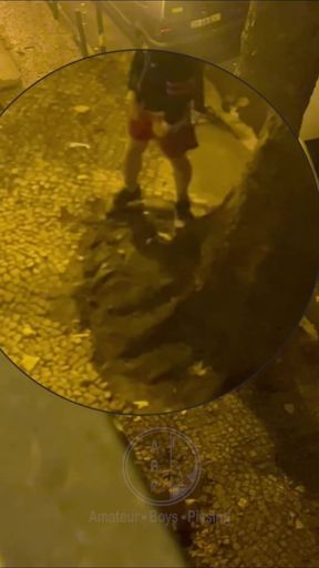 Amateur Boy Caught Peeing in the Street