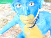 Pokemon Cute Boy / Body Paint / 19 Years Old Extreme Fetish Cosplay #1