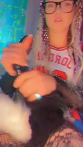 Homemade amateur doing anal with thick 8” inch  dildo!!!