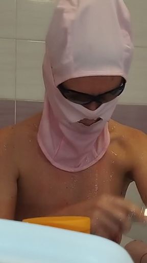 Horny undresses and masturbates with moans. Naughty sexy milf tries on naked clothes.   Clip 1