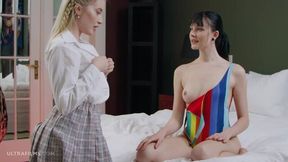 Amelia Riven and Bella Spark are enjoying masturbation so much
