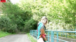 Wild and Wanton Skinny Blonde Teen Takes SelfLove to the Edge