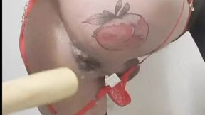 Sissy Very deep anal cock riding