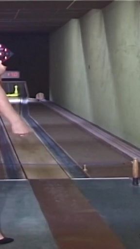 Nude Bowling with MILF Margarita & Uschi Haller