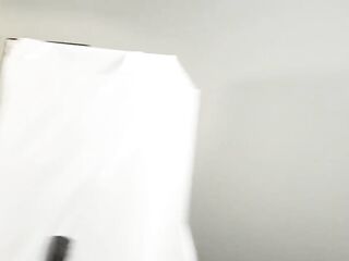 Hot redhead tight twat Youtuber whore finds a big penis in her closet when making live unboxing