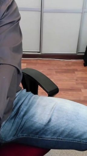Spectacular moment from &quot;Accidently cum on my shirt at work&quot;