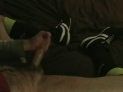 Jerking-Off in Soccer Socks & Sneakers