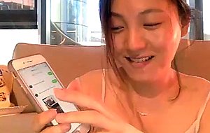 Cute amanda wu shows off and jerks off