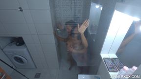 Big Booty Ebony Fucked Hard in Shower - Kiki Minaj