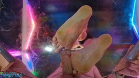 Tim Cock Trampling On The Glass Table HD Part 1