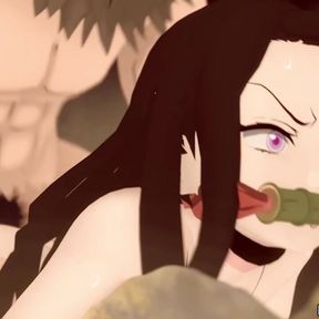 Kimetsu no Yaiba hentai Zenitsu fuck Nezuko anal 3d animation demon slayer