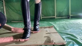 Hands Trampling in Cavallo Riding Boots by Mistress Krush (Close Up) (1080p MP4)