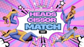 Competitive Headscissor Wrestling Match Trash Talk - Ziva Fey & Princess Snow Angel
