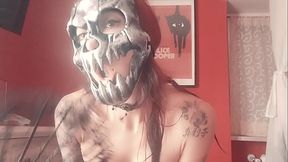 ChantalChannel - strip tease with my new horror mask