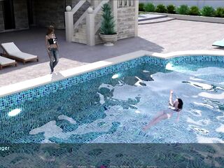 Day three - Free - Part three - Ellie and Sophia Had a Nice Time at the Swimming Pool