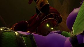 warcraft elfs are having a lesbian experience - warcraft porn parody