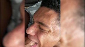 petite blonde latina trans girl itzel saenz takes cock & cums from head