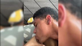 petite blonde latina trans girl itzel saenz takes cock & cums from head