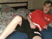Russian Cums Twice while playing with a dildo.