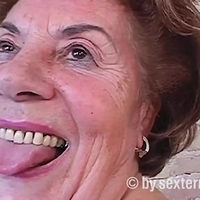 Old Granny Vera Wants to Swallow Cum