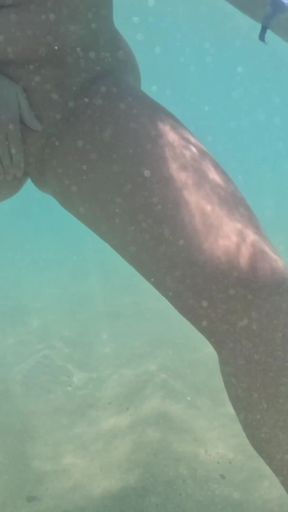 Naked Paradise -Underwater play with naked girl   Clip 1