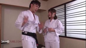 Judo class with Rino Momoi escalates to passionate Blowjob and Hardcore pleasure in the