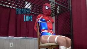 Spidergirl Chairtied and Unmasked