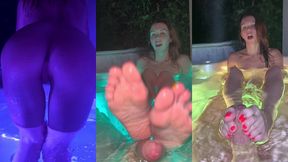footjob fantasy in the jacuzzi - pov mia bandini