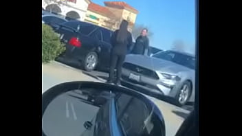 Big booty girl catches me recording her