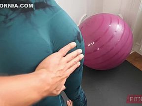 Lia Lin - Tall And Skinny Light Skin Black Fashion Model Fucked In Yoga Pants At