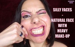 Silly Faces Natural Face with Heavy Make up