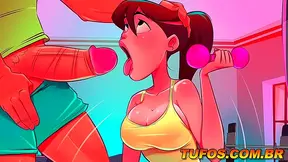 Horny Gym Anime Girls Get Personal Training With Hot Sex Scenes