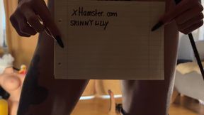 Intro XHamster  I am Skinny Lilly