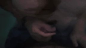 Titties and Hand Rubbing Cock Outdoors