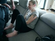 hard fucked teen girl screams beautifully and gets a creampie, listen to that beautiful roar