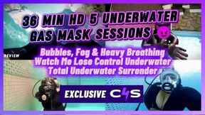 Scuba Gas Mask Girl: 5 Underwater Breath Play Sessions – Heavy Breathing, Foggy Masks & Total Surrender - 36 Min MOV HD